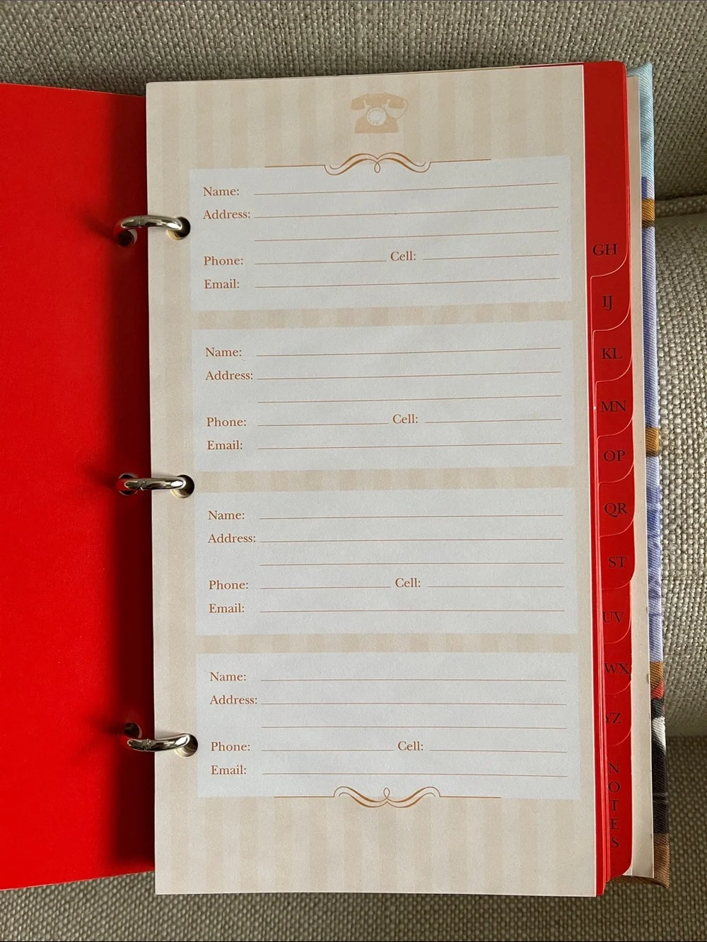 Vintage New Telephone Notebook Agenda Book